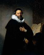 REMBRANDT Harmenszoon van Rijn Portrait of Johannes Wtenbogaert, France oil painting artist